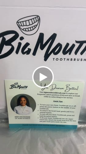 Customer video review of Big Mouth Sonic Toothbrush 2.0 (Rotimi Royalty Edition)