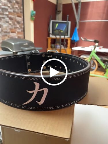 Customer video review of Double Prong Belt, All Black, 10MM - IPF Approved