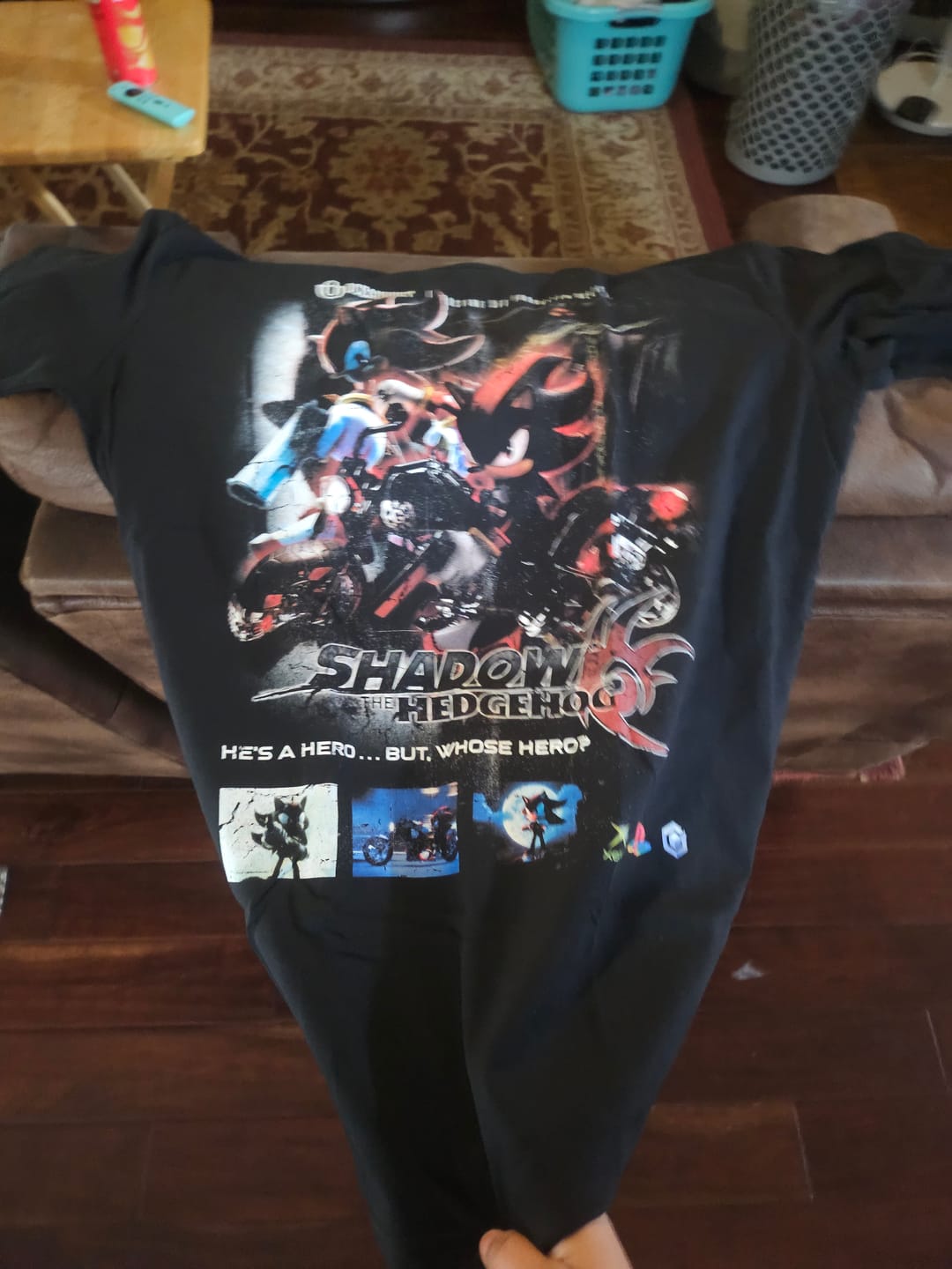 Customer photo review of Video Games 'Shadow The Hedgehog' Staple T-Shirt