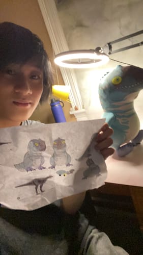 Customer photo review of Turn Kid's Drawings into Plushies