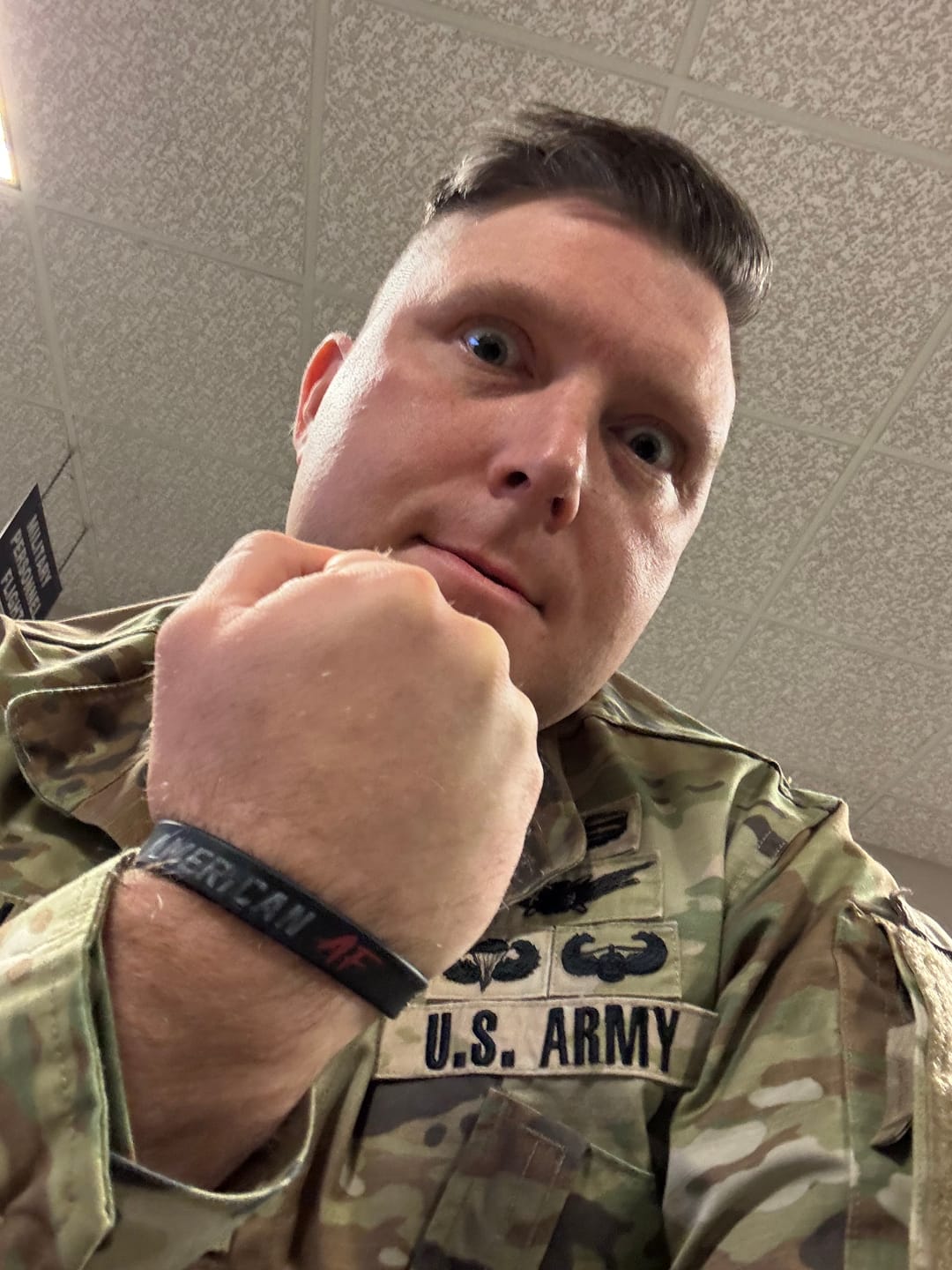 Customer photo review of American AF Wristband
