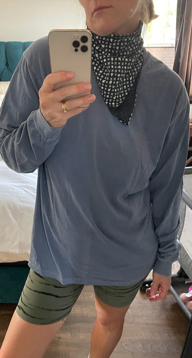 Customer photo review of Comfort Colors Long Sleeve Blank