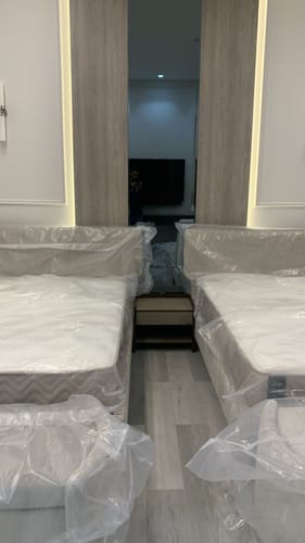 Customer photo review of Pre-order 15 Days Delivery Mycroft Saddle Leather Bedside Table MLL-T37 Khaki