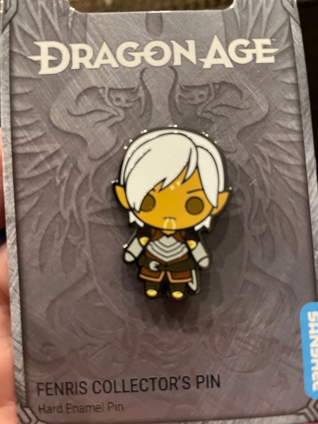 Customer photo review of Dragon Age - Fenris Collector's Pin