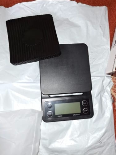 Customer photo review of Digital Coffee Scale with Timer and LCD Screen