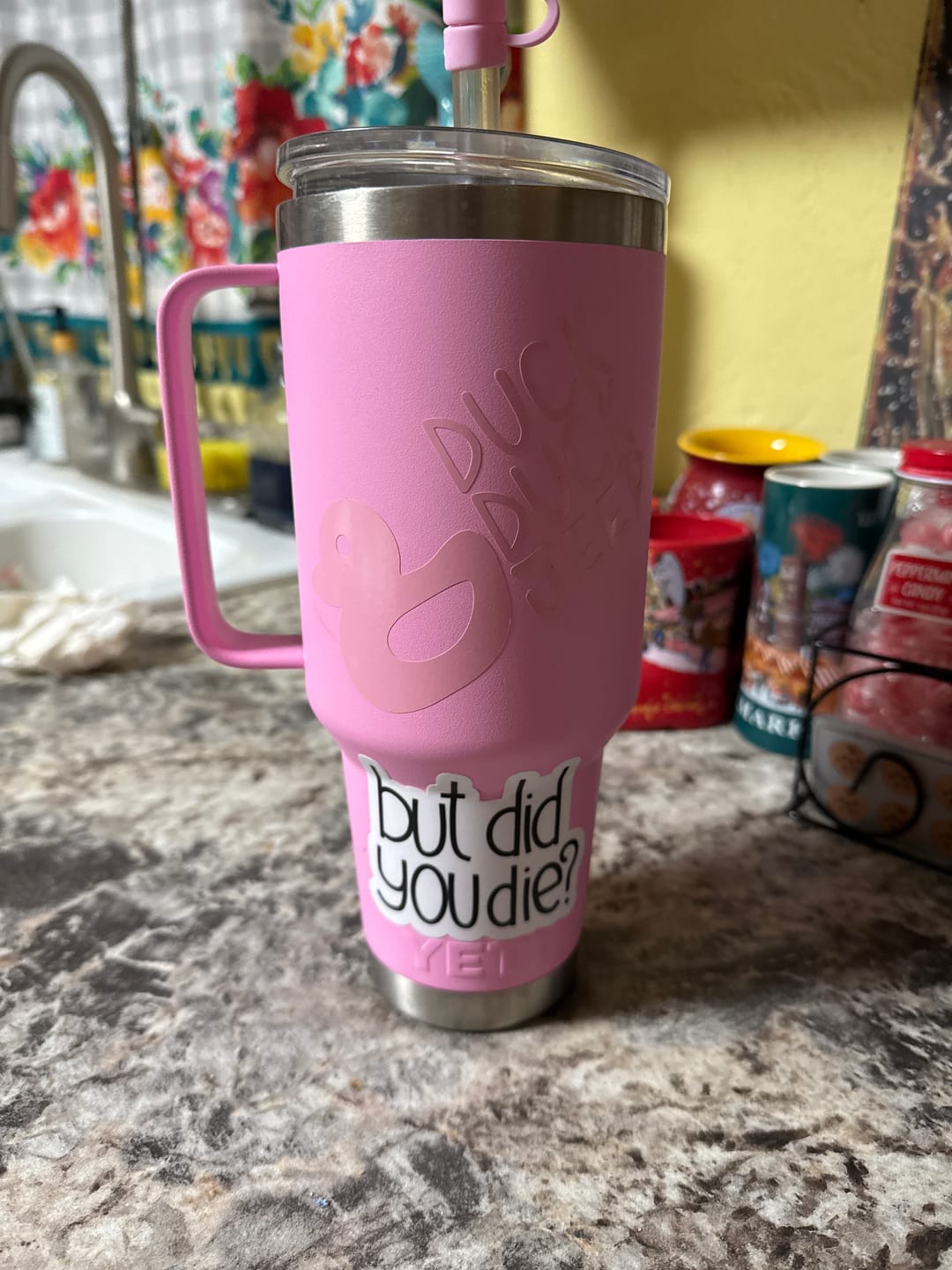 Customer photo review of But Did You Die? Sarcasm Sticker