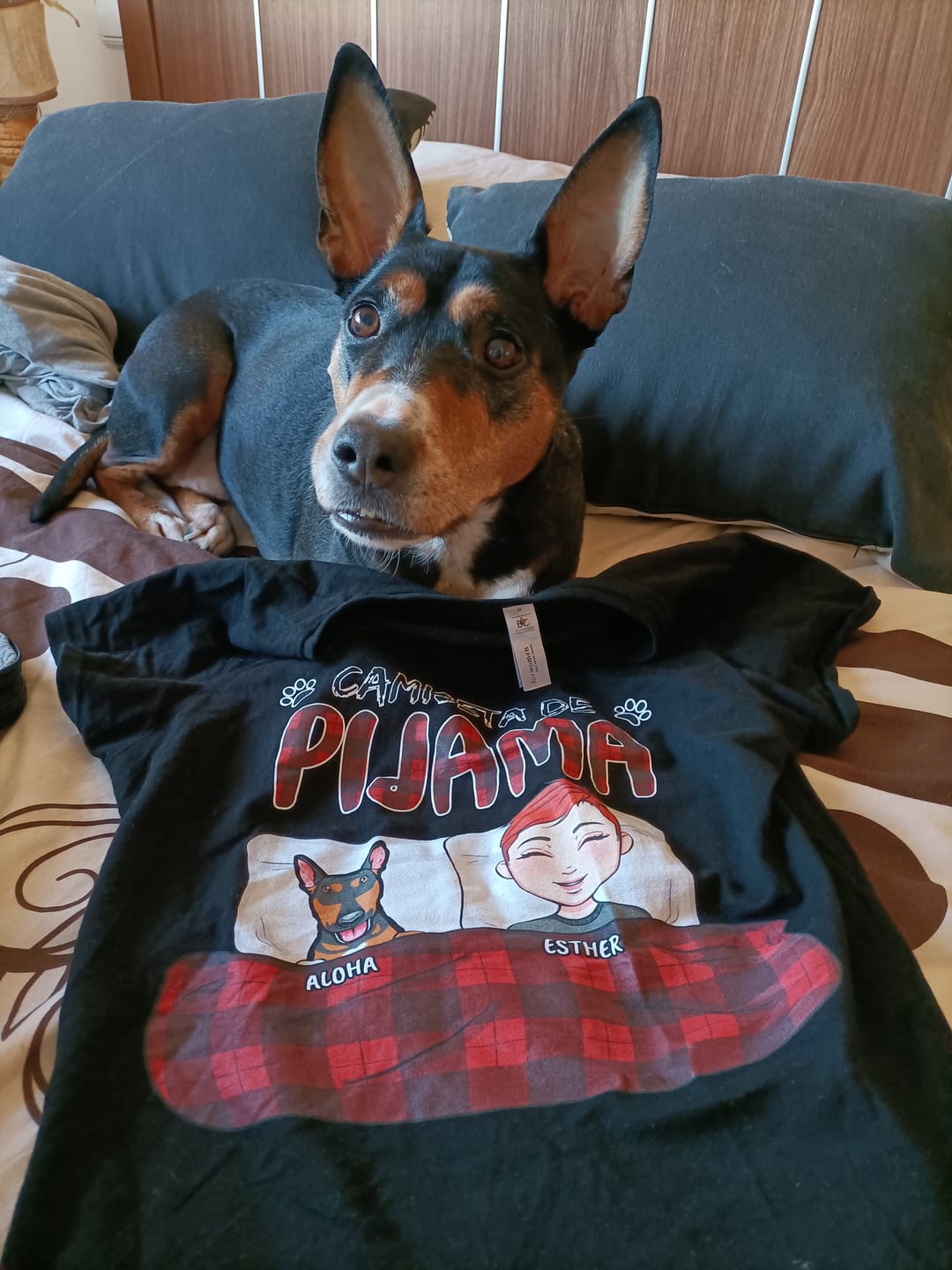 Customer photo review of Mi camiseta de pijama - Camiseta personalizada