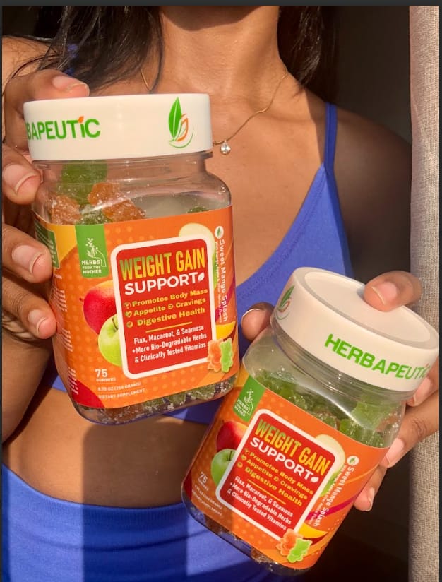 Customer photo review of Herbapeutic Weight Gain Gummies