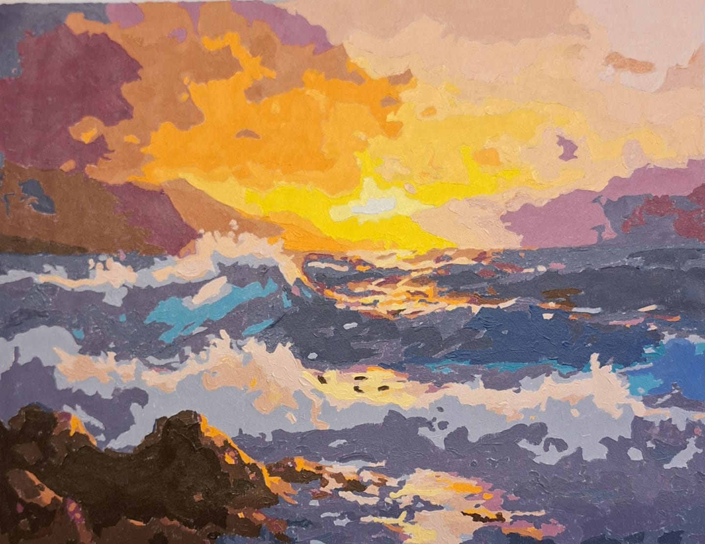 Customer photo review of Dramatic Seaside Sunset