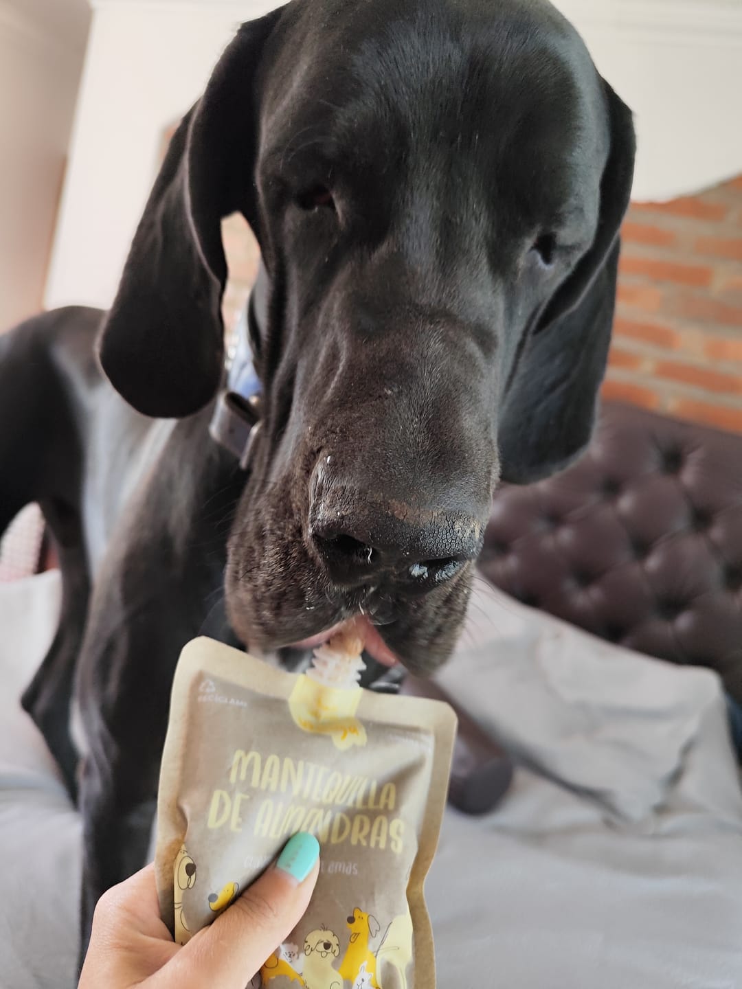 Customer photo review of Mantequilla de almendras