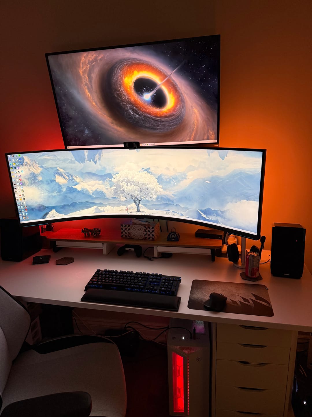 Customer photo review of Monitor Stand (oak)