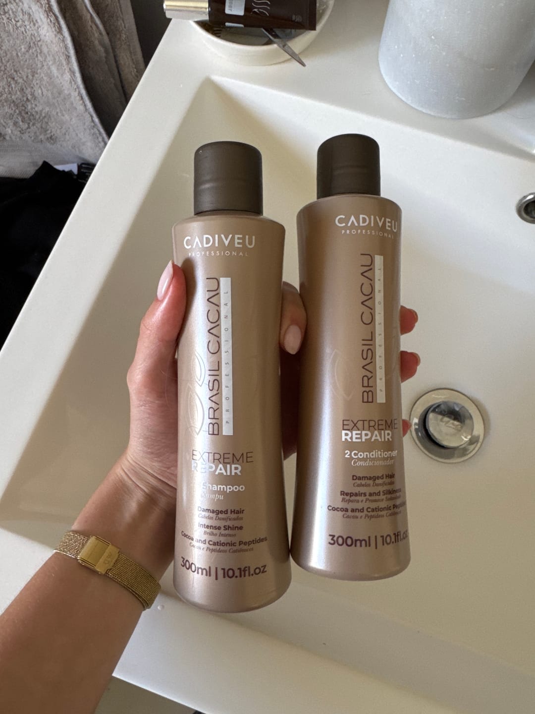 Customer photo review of Brasil Cacau Extreme Repair Shampoo 300ml