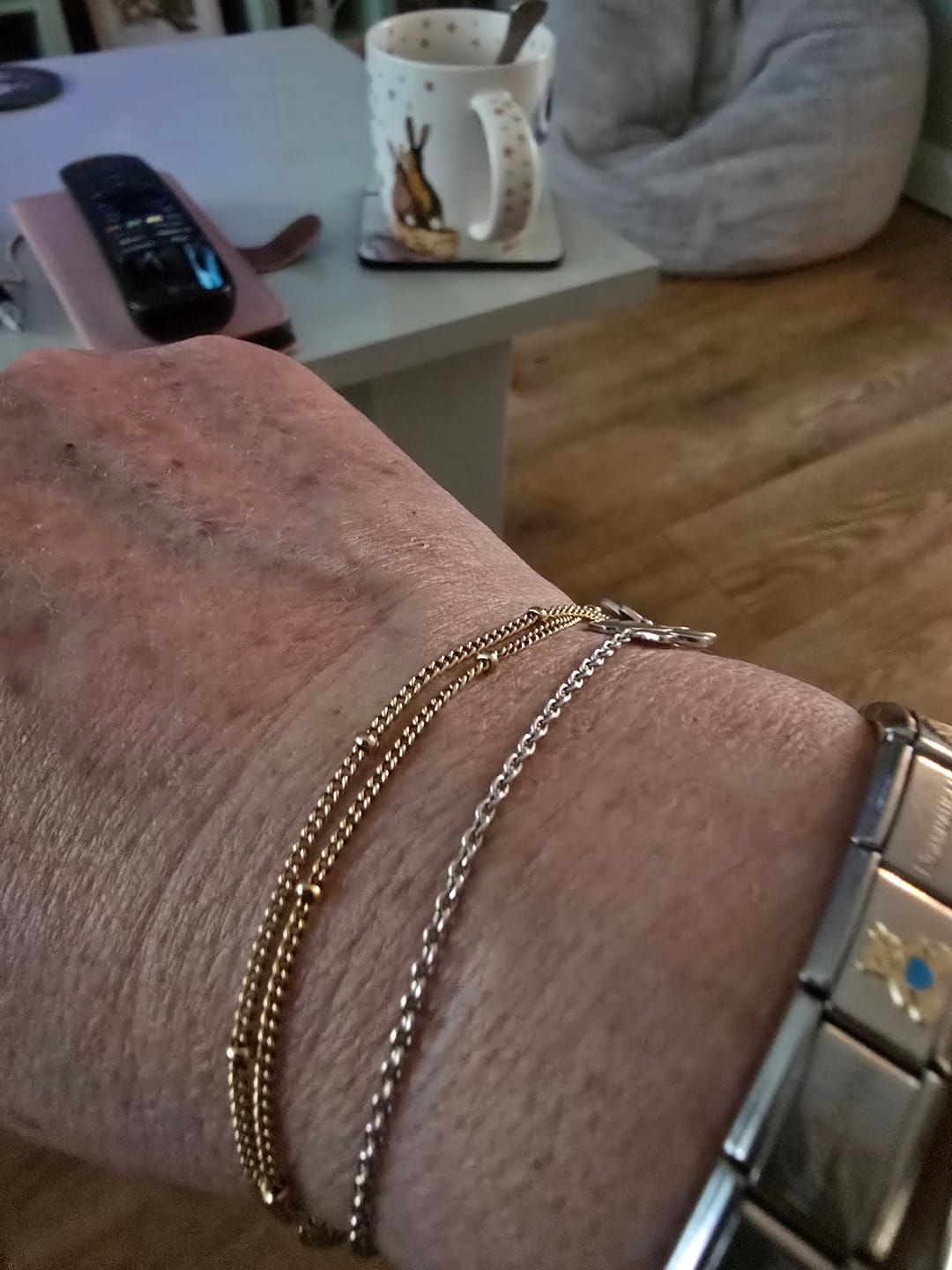 Customer photo review of Double Beaded Bracelet