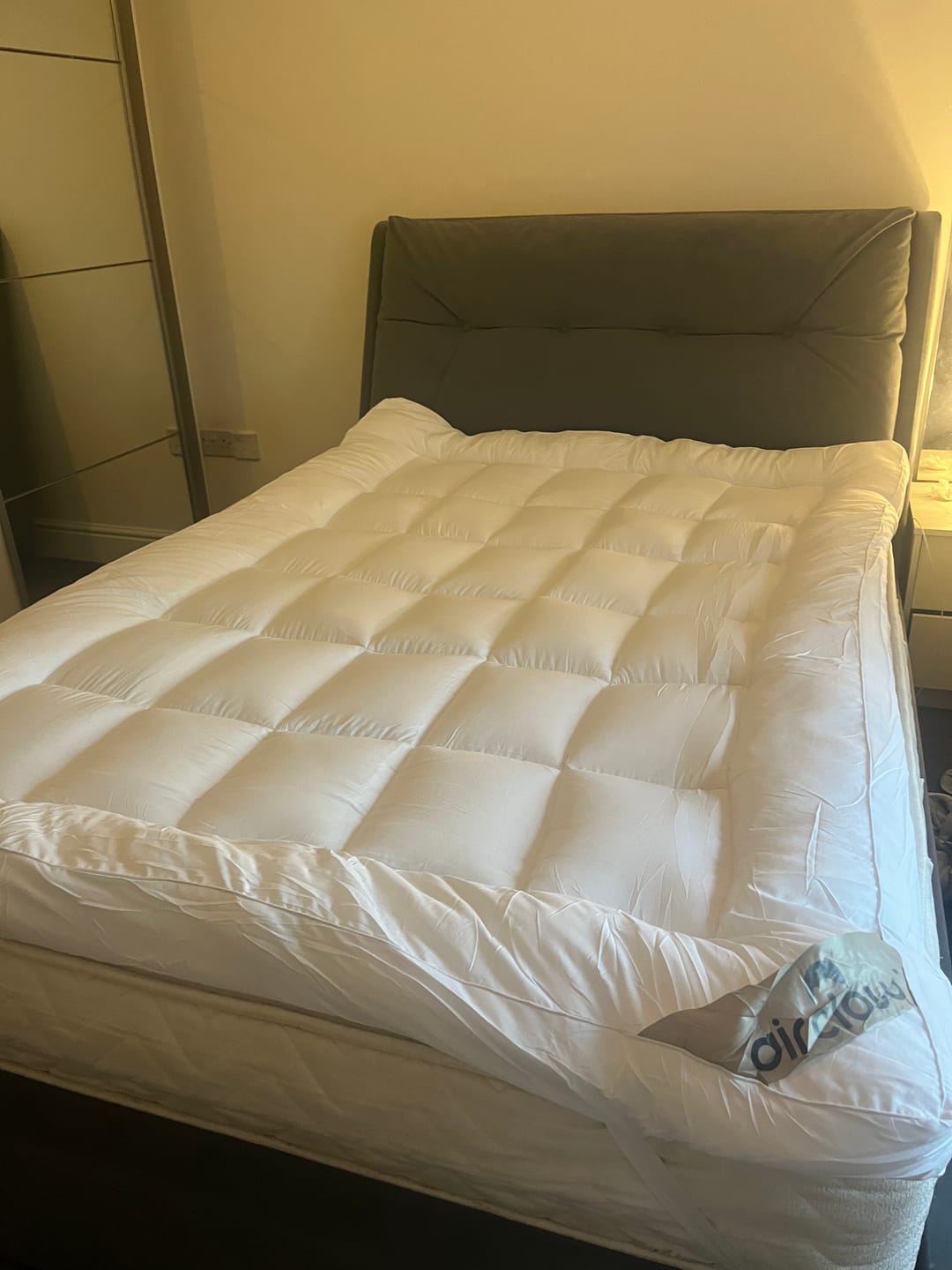Customer photo review of 10cm Microfiber Mattress Topper
