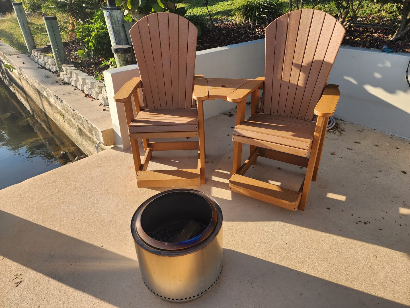 Customer photo review of DURAWEATHER POLY® Folding Adirondack Chairs King Size