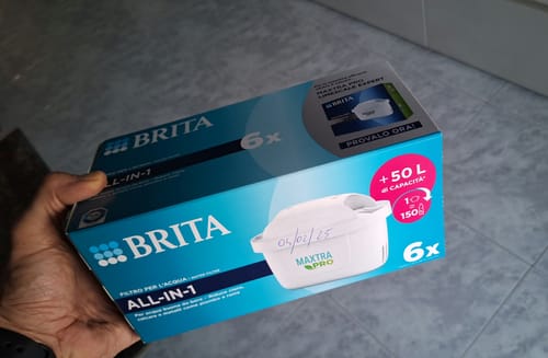 Customer photo review of BRITA MAXTRA PRO ALL-IN-1 Per Caraffa Filtrante Acqua, Confezione 6 Filtri MAXTRA PRO ALL-IN-1, Riduce Cloro, Calcare e Impurità