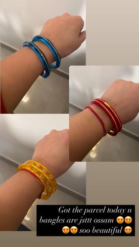 Customer photo review of A Sathiya Design - 916 22k Hallmark