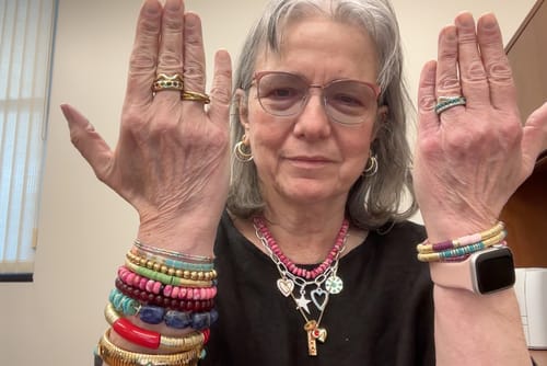 Customer photo review of Sawyer Necklace