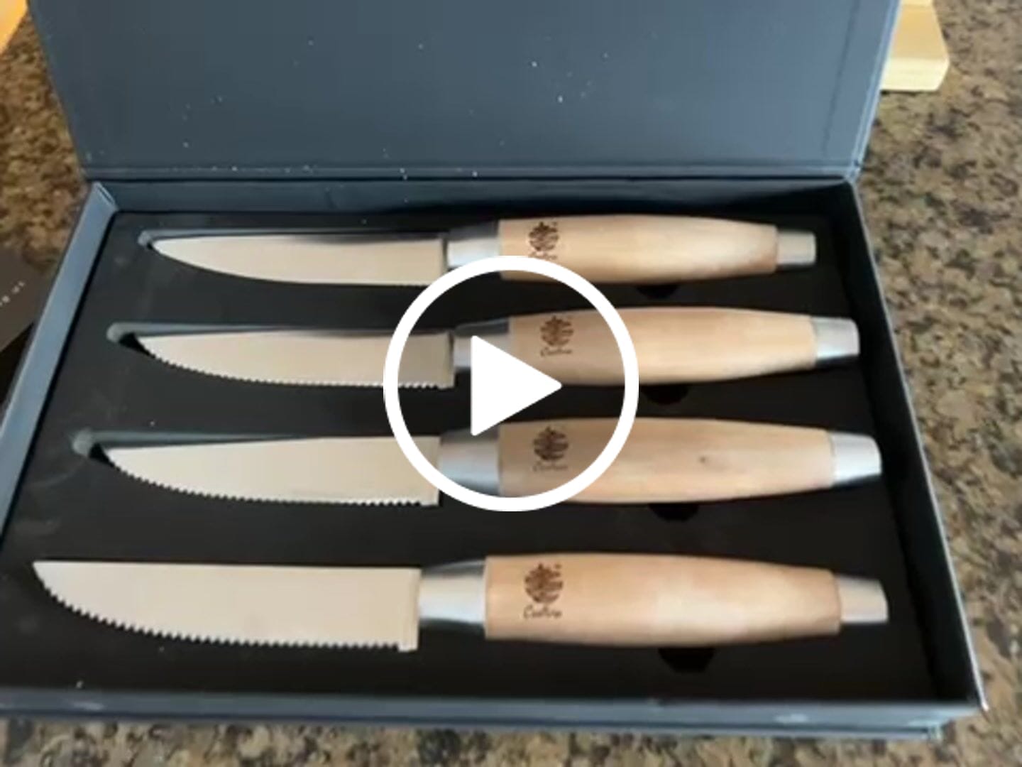 Customer video review of Rustic Steak Knives