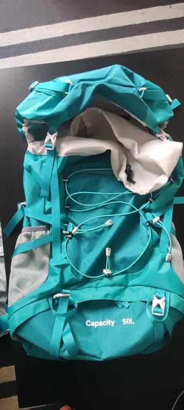 Customer photo review of Sac à Dos Backpacking 50L
