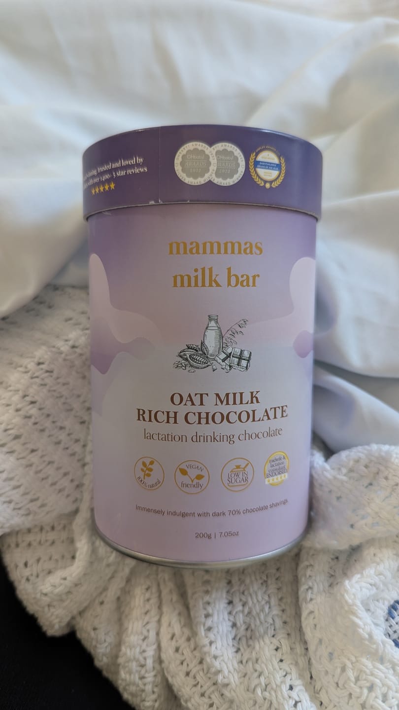 Customer photo review of *NEW* Lactation Oat Milk Rich Chocolate