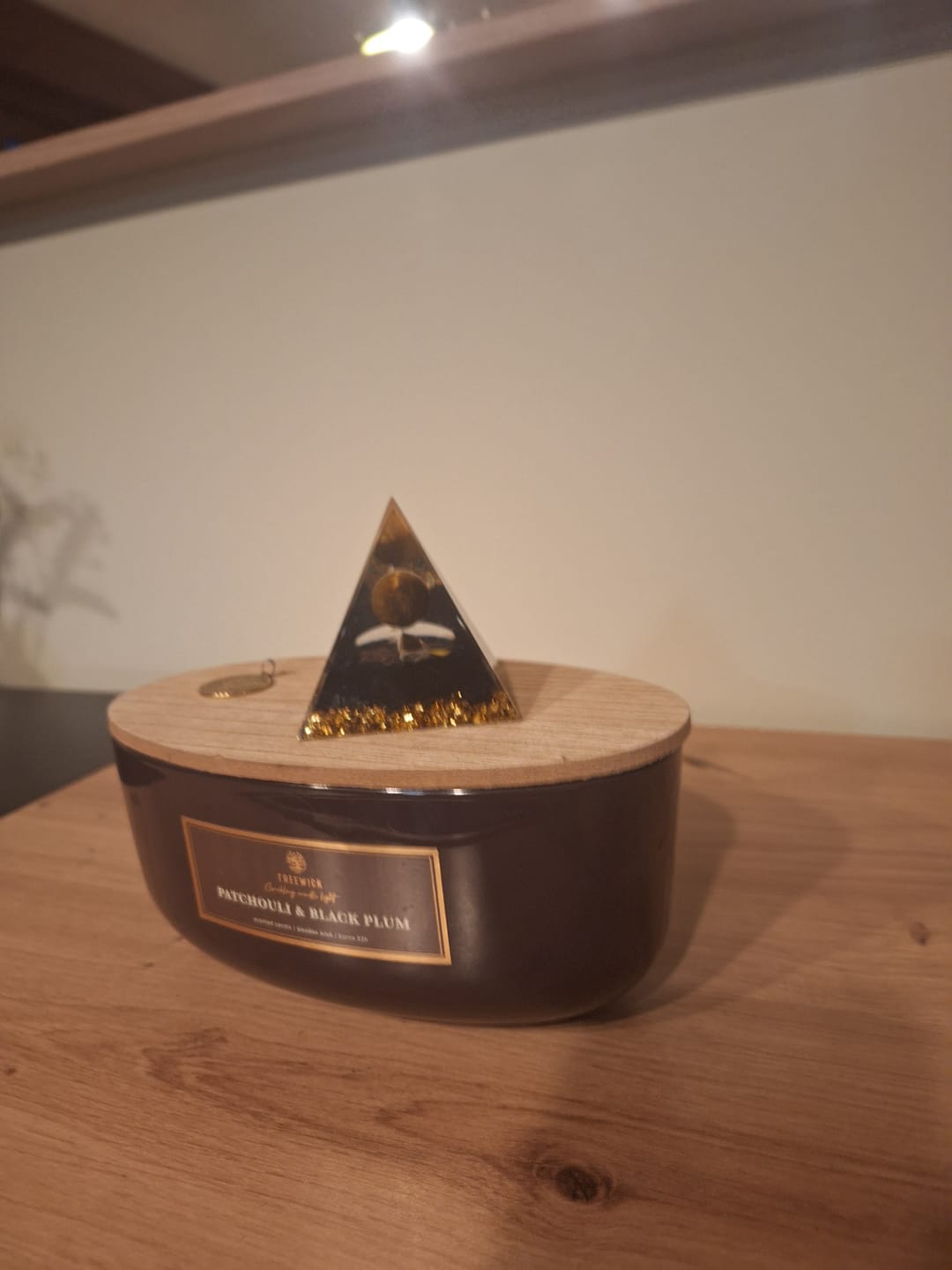 Customer photo review of Orgonite "Arbre de Vie Renaissant" en Oeil de Tigre & Obsidienne