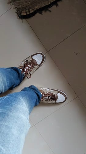 Customer photo review of FLAME Roasted Caramel Men's casual sneaker