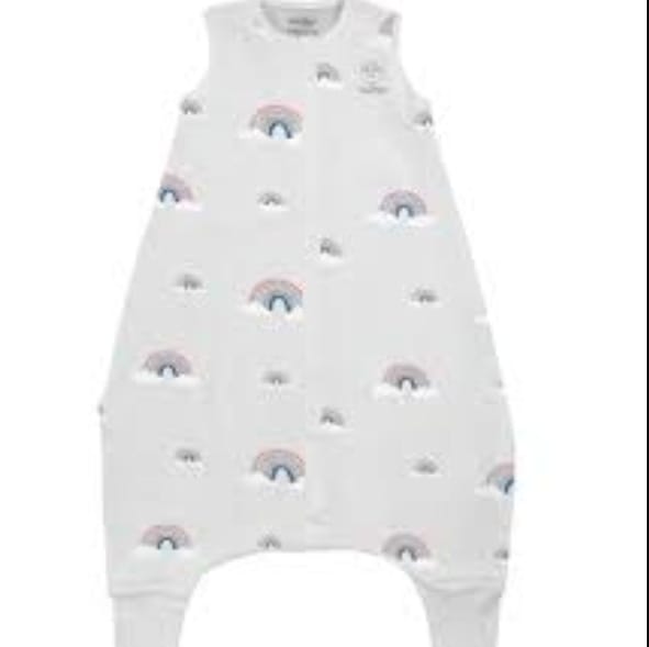 Customer photo review of 4 Season® Baby Sleep Bag with Feet, Merino Wool & Organic Cotton, Rainbow