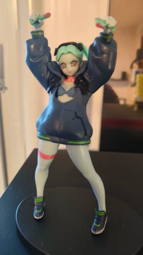 Customer photo review of 16CM Cyberpunk: Edgerunners Rebecca Figure – Standing Anime Model Toy & Collectible Gift