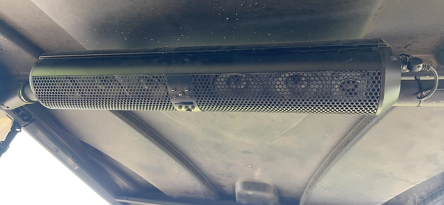 Customer photo review of 18" UTV Sound Bar with RGB & Bluetooth for 1.56"-2.25" Cages