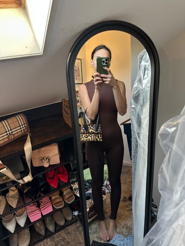 Customer photo review of NW Sleeveless Sculpt Jumpsuit PETITE