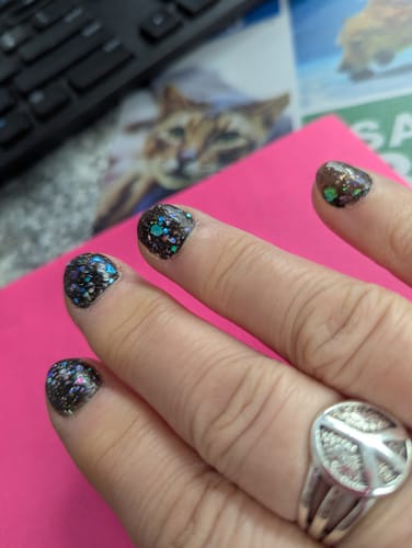 Customer photo review of D1327 Crazy in Love Dip Powder