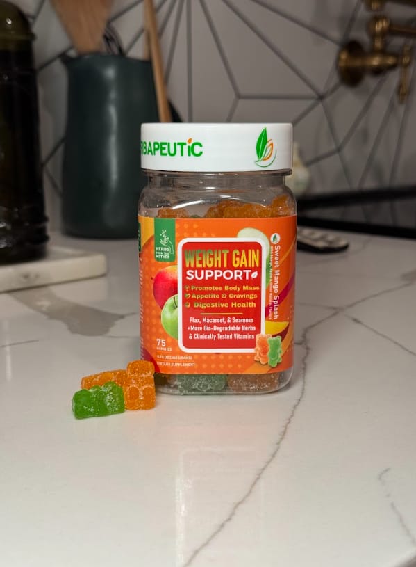 Customer photo review of Herbapeutic Weight Gain Gummies