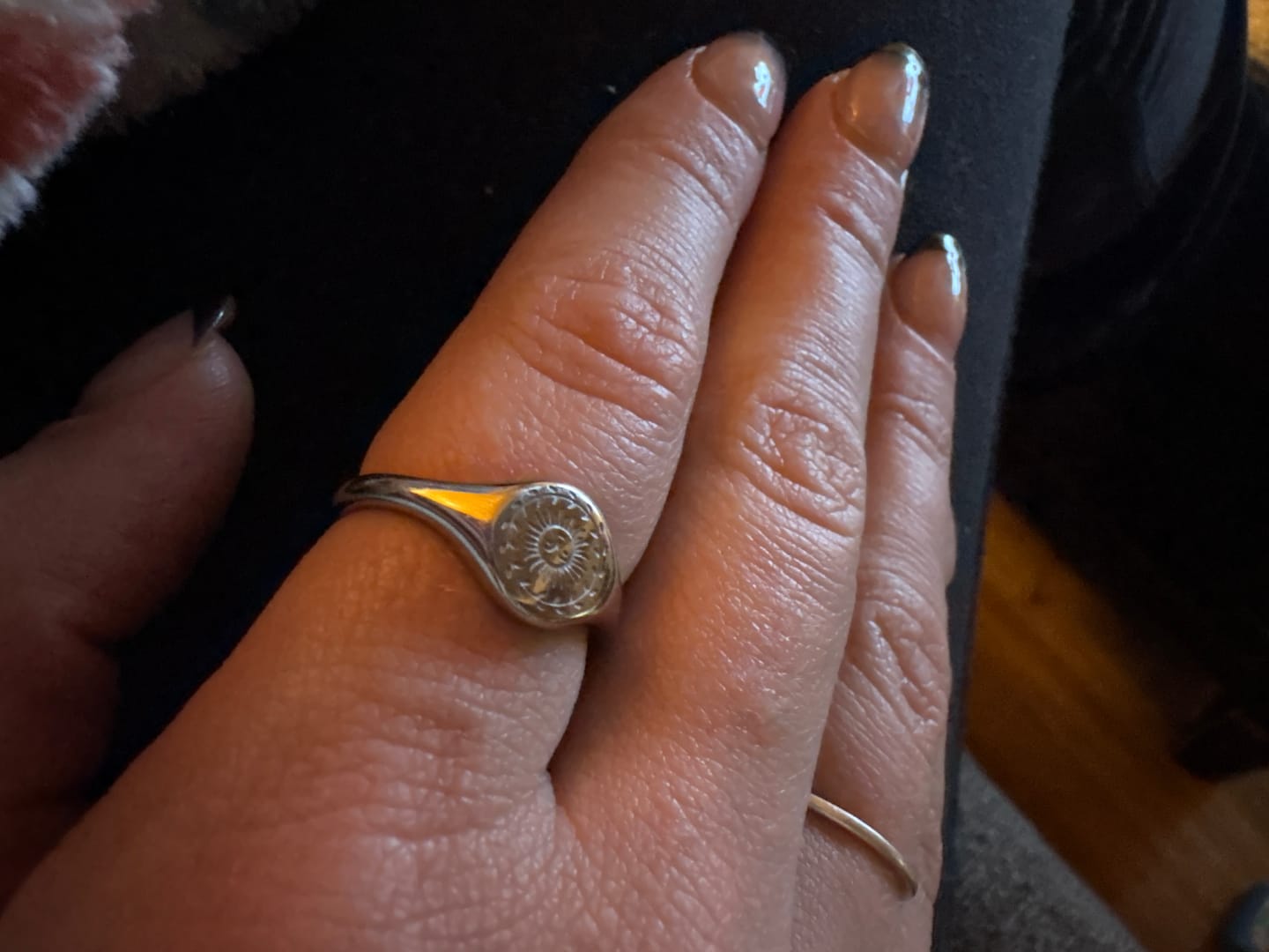 Customer photo review of Summer Solstice Silver Ring