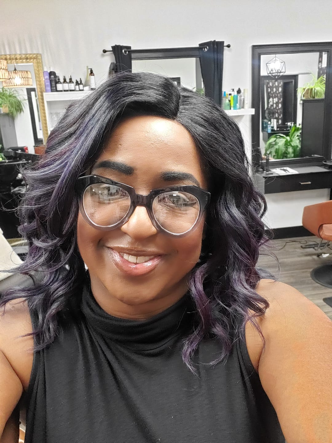 Customer photo review of Bobbi Boss Swiss Synthetic Lace Front Wig - MLF181 DENNA