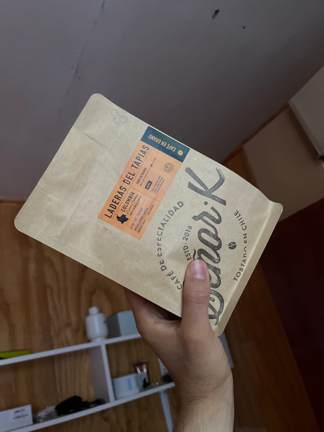 Customer photo review of Café de especialidad de Colombia | Laderas del Tapias Bolsa 250 gramos | GRANO ENTERO