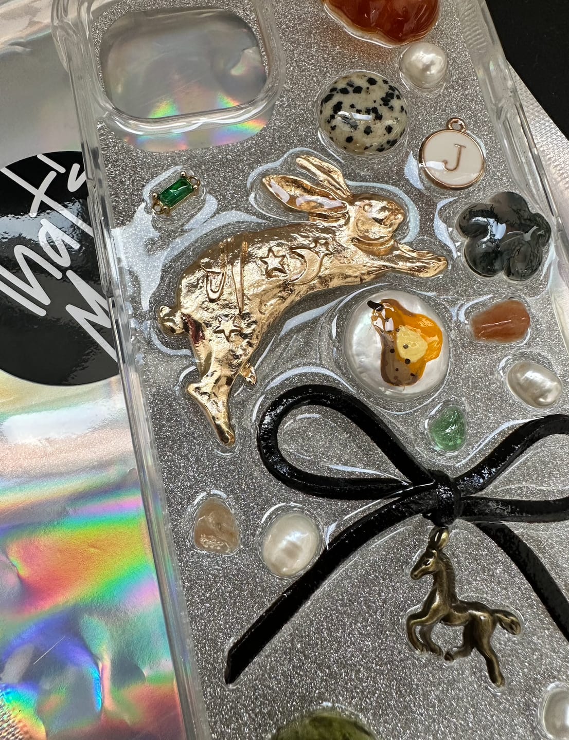 Customer photo review of Dream Series. Sparkly 2 in 1 with Initial Letter