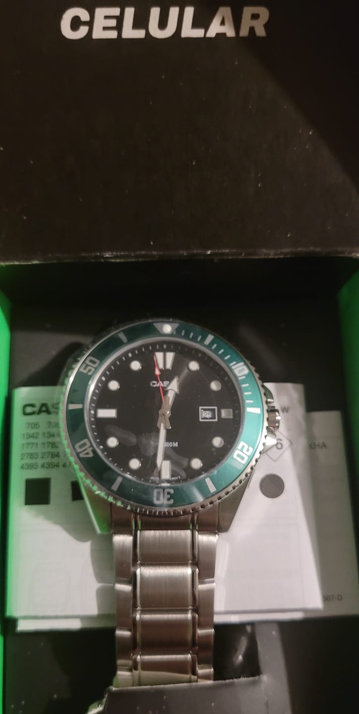 Customer photo review of Reloj Casio Submariner Marlin Duro MDV-107D-3AVDF Kermit Buceo
