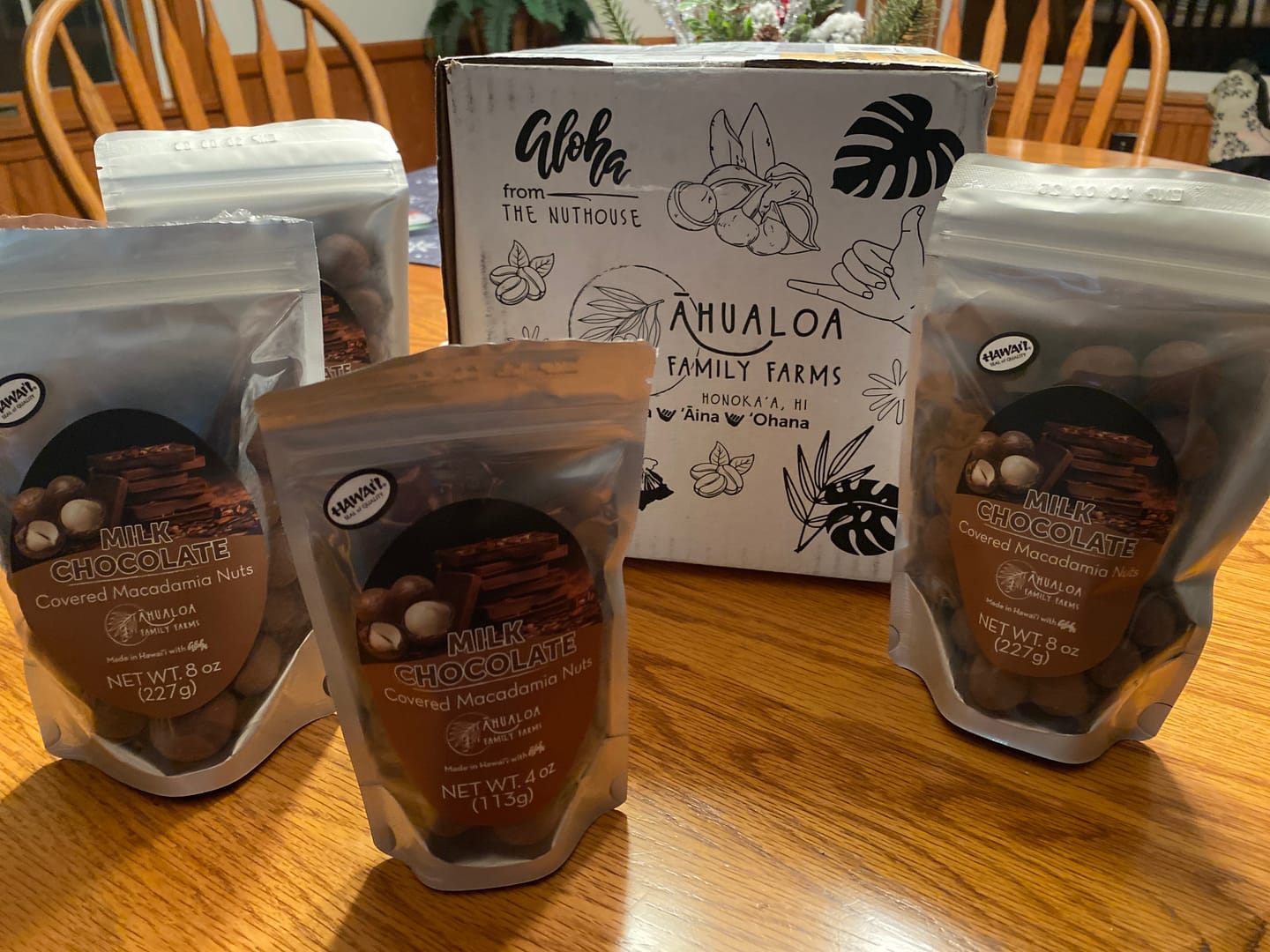 Customer photo review of Milk Chocolate Macadamia Nuts