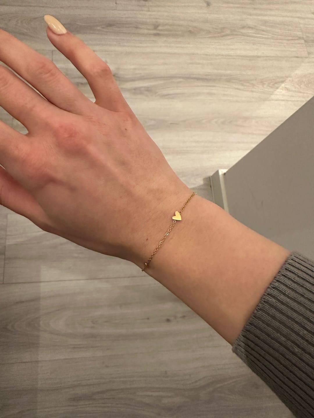 Customer photo review of Cute Heart Armband | 18K vergoldet