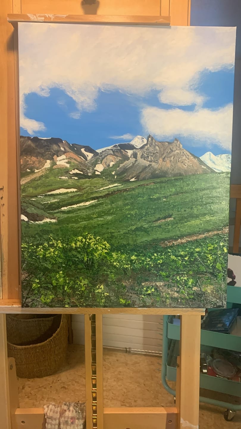 Customer photo review of DabblePaints™️ Titanium White — Thick-Body Acrylic Paint
