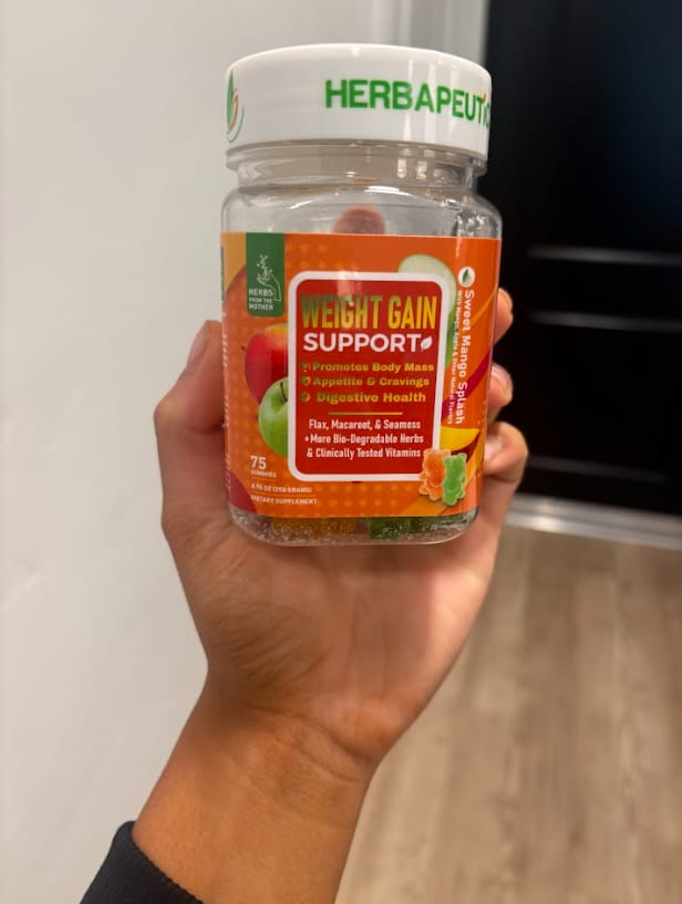 Customer photo review of Herbapeutic Weight Gain Gummies
