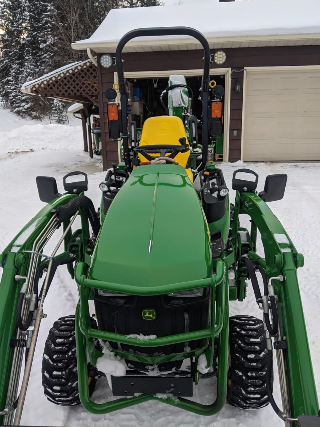 Customer photo review of 220Lbs Magnetic Side Mirrors for UTV Golf Cart Tractor Forklifts