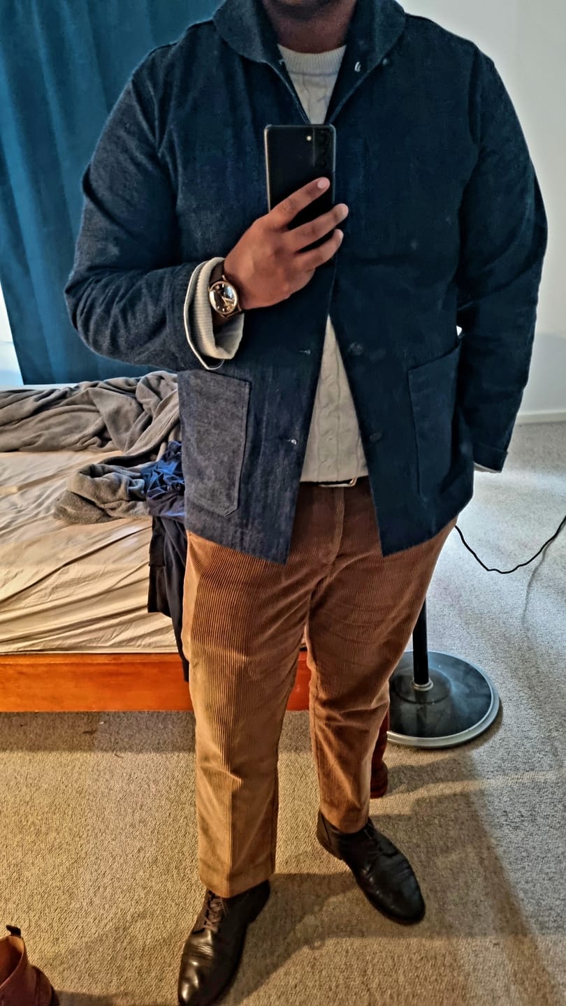 Customer photo review of 1922 USN 2nd Denim Coverall Utility Jacket