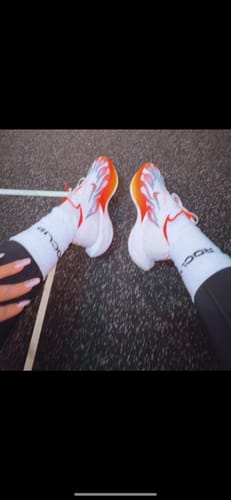 Customer photo review of ROCUP Performance Socks - Neon (3 pack)