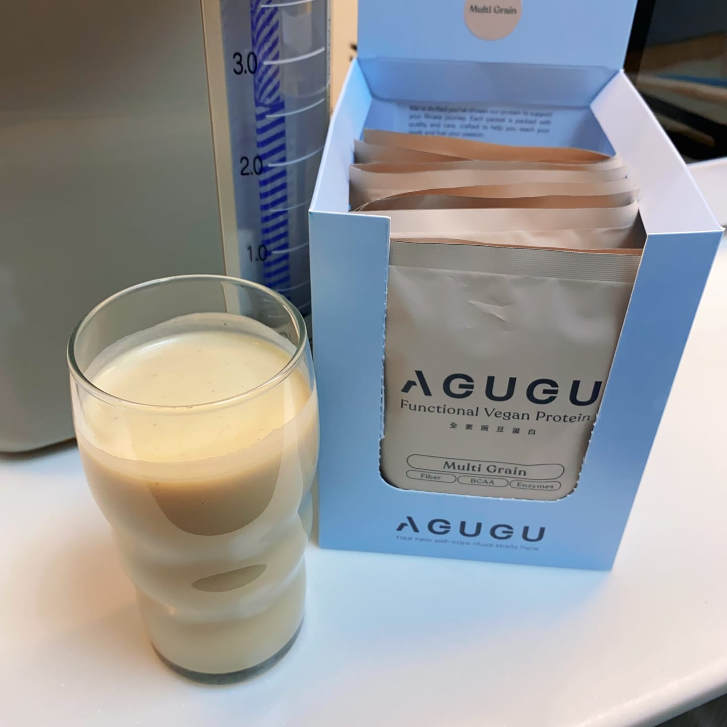 Customer photo review of 植物性蛋白飲－隨手包｜綜合穀物風味