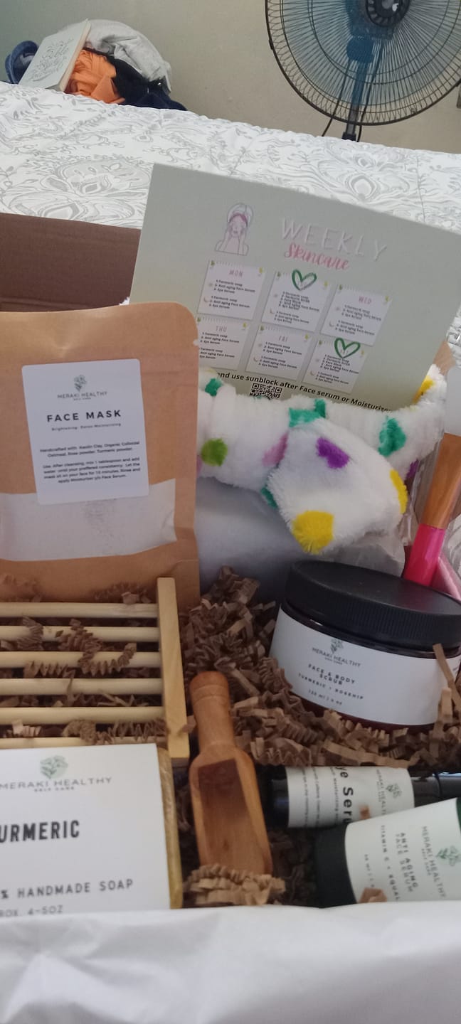 Customer photo review of Luxury Skincare Box