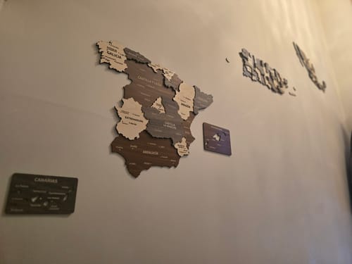 Customer photo review of Map of Spain - Wood Wall Art Decor 3D&Multiyered - Gift for Spain