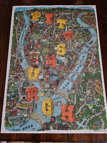 Customer photo review of Pittsburgh | 1000 Piece Puzzle