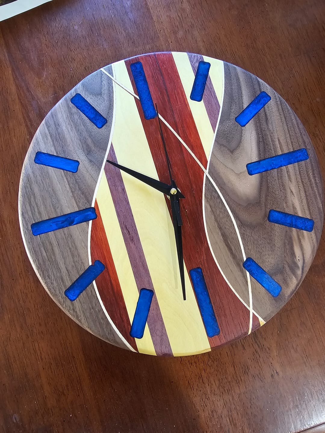 Customer photo review of 12" Circle + Clock Dials Style 2 Acrylic Router Template